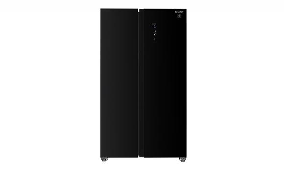 Sharp 680L Side by Side Refrigerator (Black Glass) [SJXP6822GK] - Click Image to Close